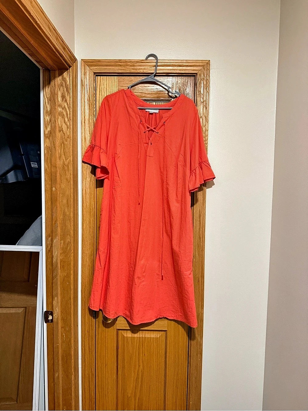 Woman Within Red Mini Dress Size 20 Like New
